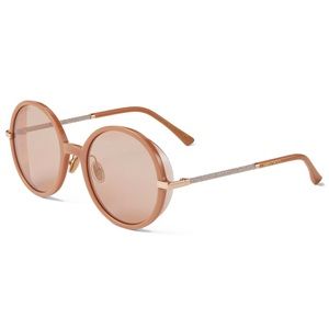 New Jimmy Choo Tan Round Sunglasses